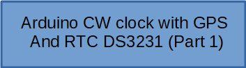 arduino cw clock 1